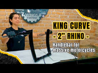 Wings Custom King Curve Rhino 2" Handlebar Kit with Cables & Wiring - Road Glide 21-26 (Cable Clutch) video