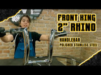 Wings Custom Front King Rhino 2" Handlebar Kit with Clamps, Cables & Wiring - Fat Bob 18-24 (E-Throttle) video