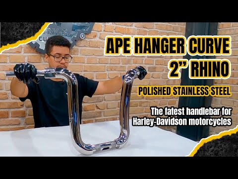 Wings Custom Ape Curve Rhino 2" Handlebars - Fat Boy 00-26 video