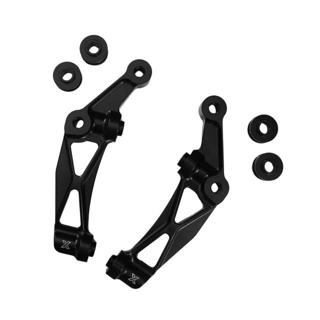 Raceworks 100mm Front Axial to Radial Caliper Mounts/Pair Black - Henne Company