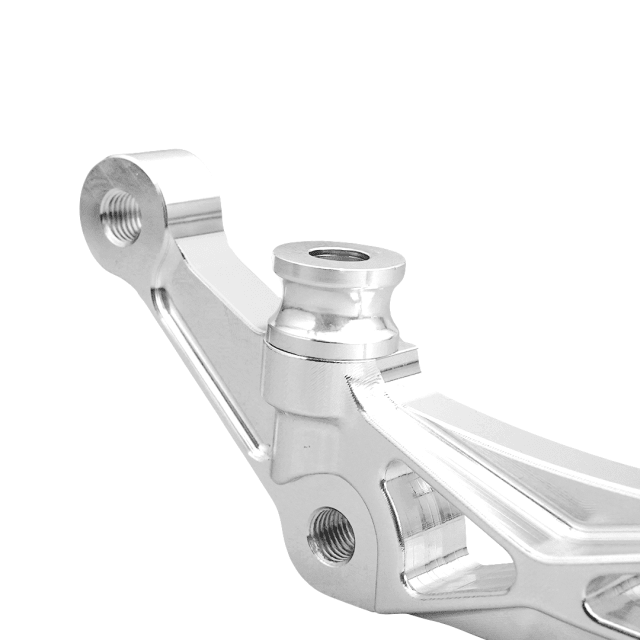 Raceworks 100mm Front Axial to Radial Caliper Mounts/Pair Raw - Henne Company