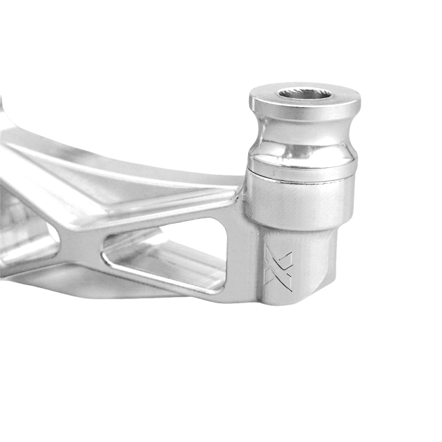 Raceworks 100mm Front Axial to Radial Caliper Mounts/Pair Raw - Henne Company