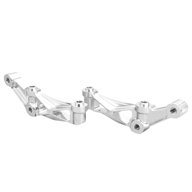 Raceworks 108mm Front Axial to Radial Caliper Mounts/Pair Raw - Henne Company