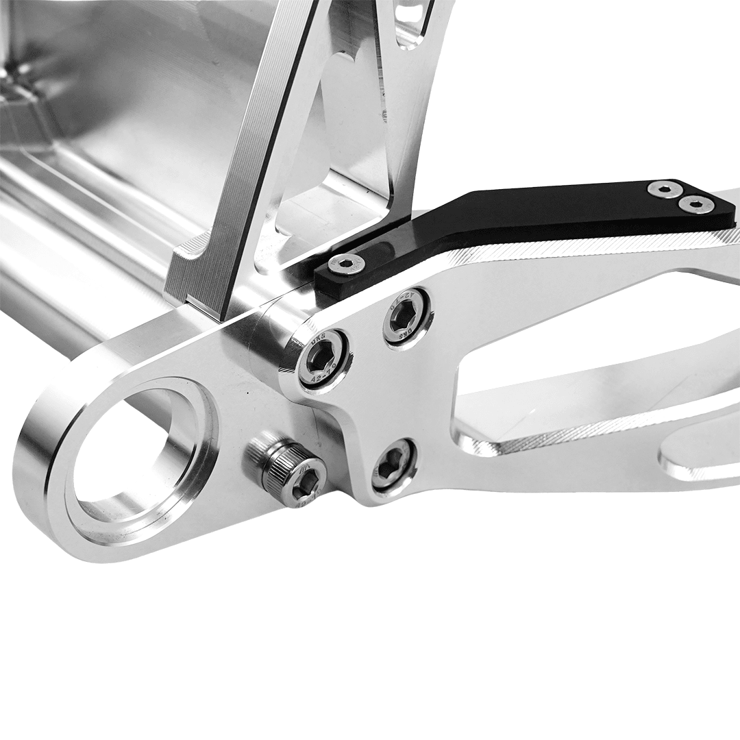 Raceworks Billet V1 Long Swingarm +3in - Softail 18 - up - Henne Company