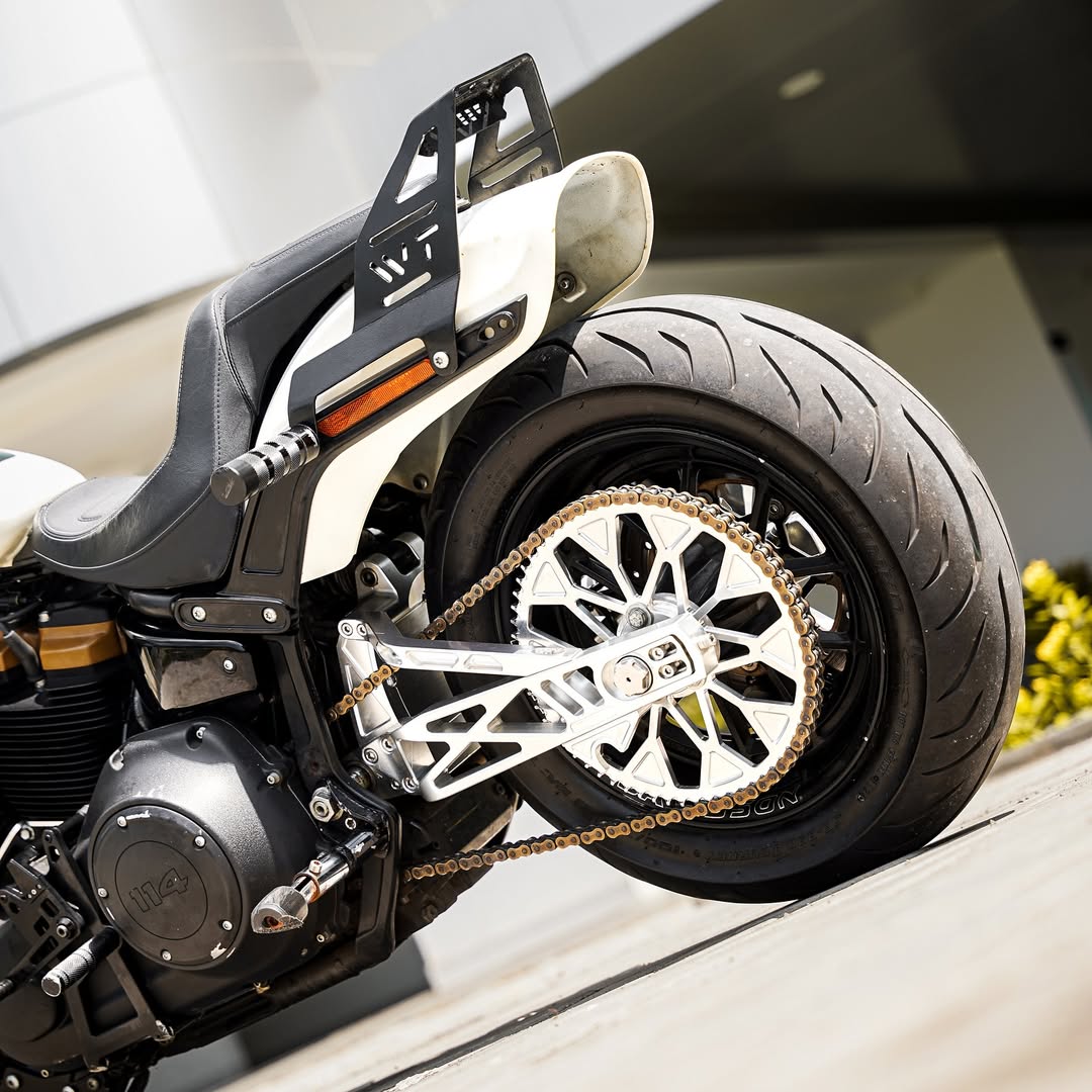 Raceworks Billet V1 Swingarm - Softail Narrow 18 - up - Henne Company