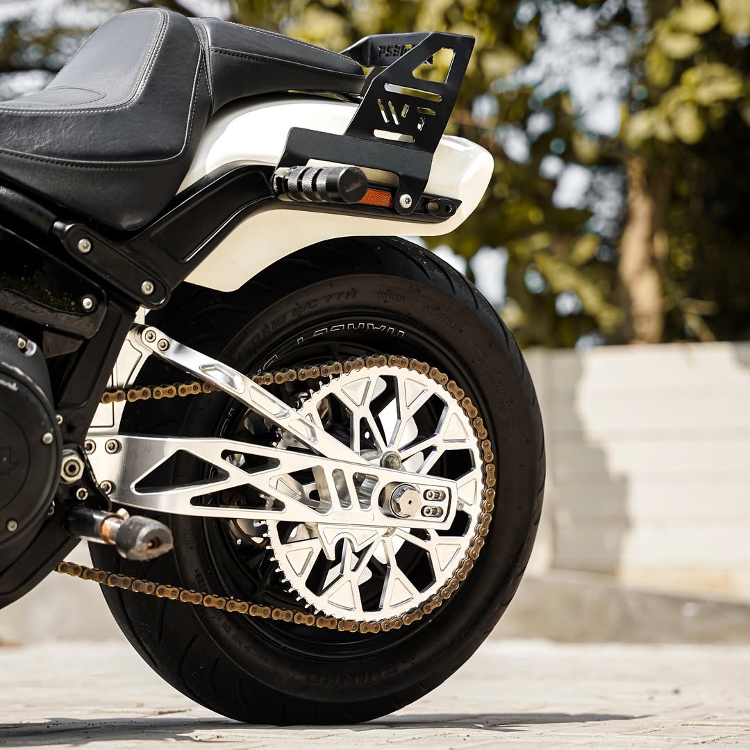 Raceworks Billet V1 Swingarm - Softail Narrow 18 - up - Henne Company