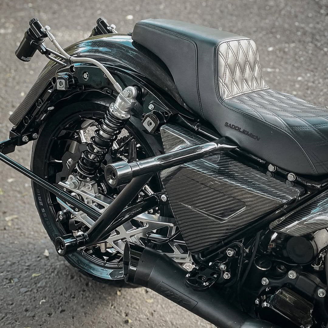Raceworks Billet V1.1 Swingarm - Touring 09 - up - Henne Company