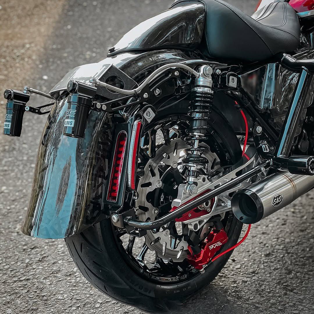 Raceworks Billet V1.1 Swingarm - Touring 09 - up - Henne Company