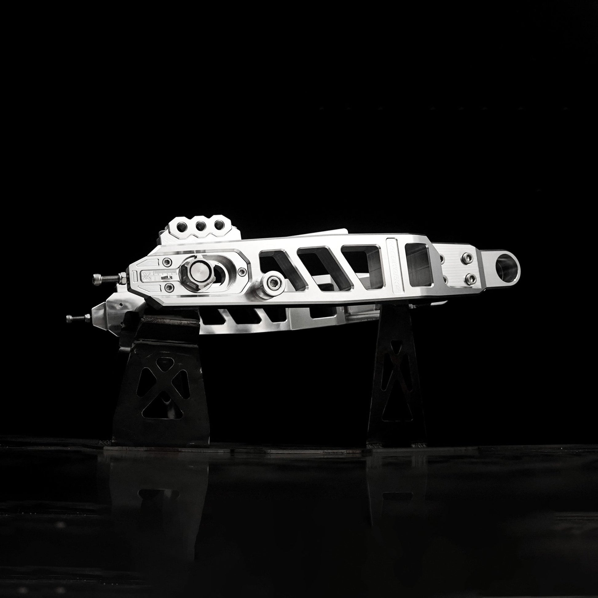 Raceworks Billet V2.1 Swingarm - Touring 09 - up - Henne Company