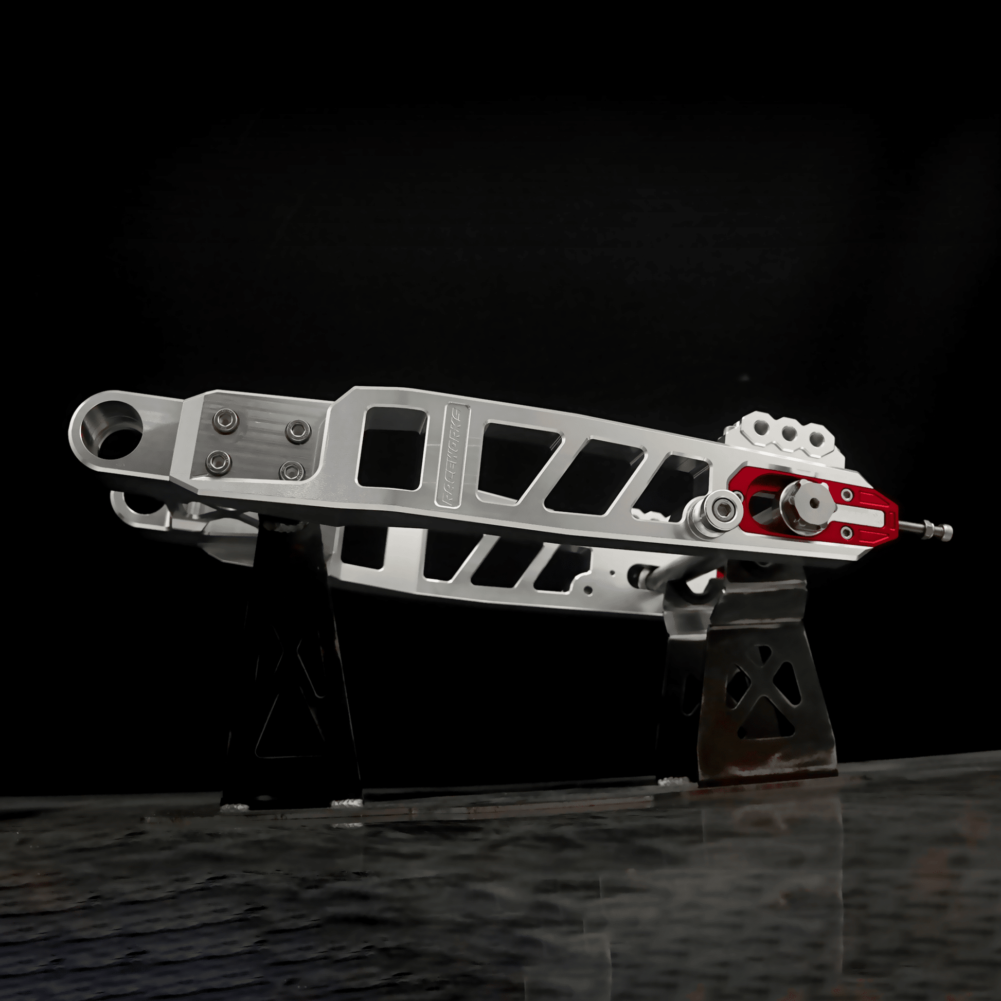 Raceworks Billet V2.1 Swingarm - Touring 09 - up - Henne Company