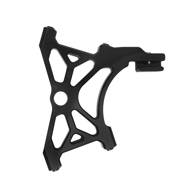 Raceworks Dual Rear Radial Caliper Mount 108mm Black - Dyna 00 - 17 - Henne Company