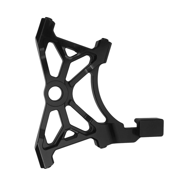 Raceworks Dual Rear Radial Caliper Mount 108mm Black - Dyna 00 - 17 - Henne Company