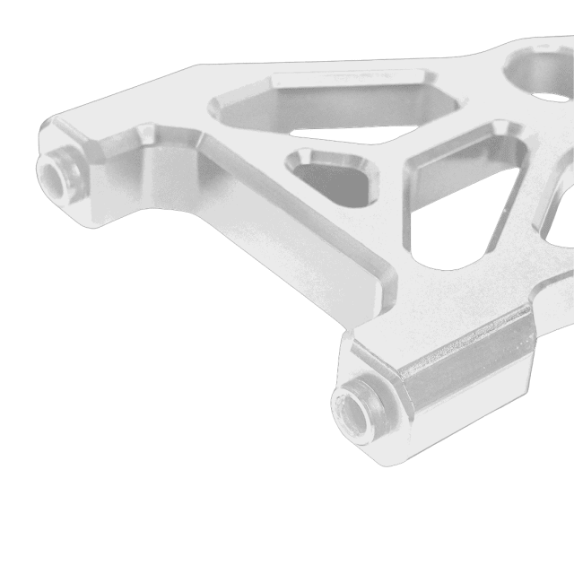 Raceworks Dual Rear Radial Caliper Mount 108mm Raw - Dyna 00 - 17 - Henne Company