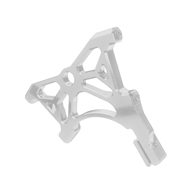 Raceworks Dual Rear Radial Caliper Mount 108mm Raw - Dyna 00 - 17 - Henne Company