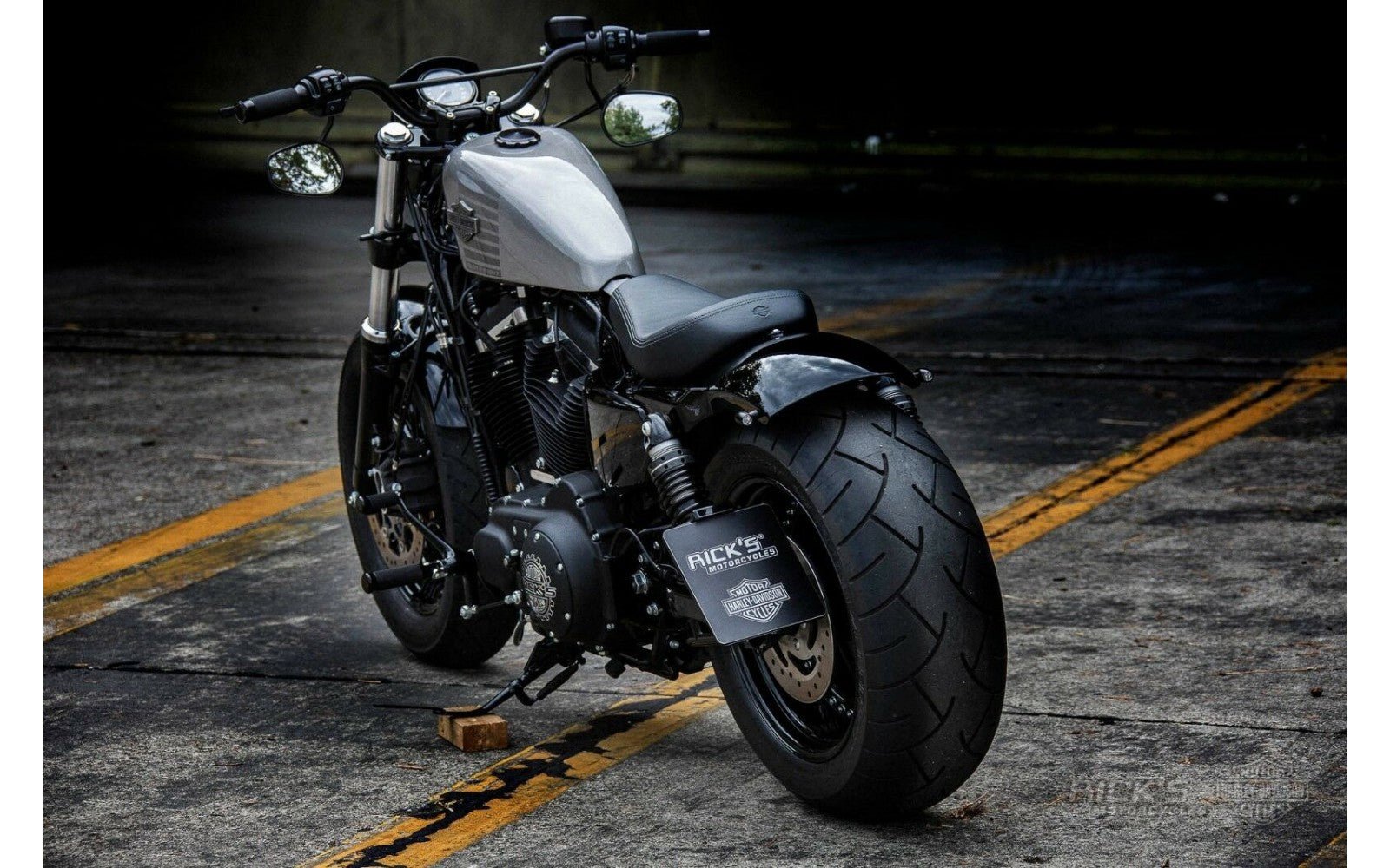 Rick's 1" Handlebar "Dirt Track" Matte Black - Henne Company
