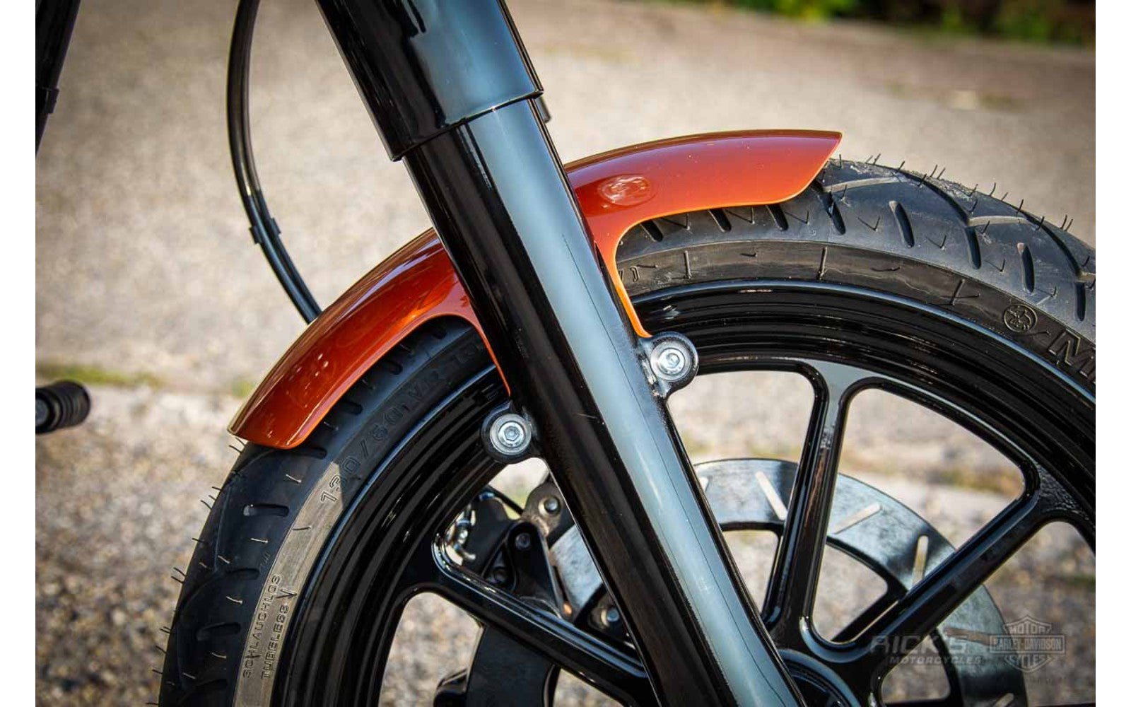Rick's 18" Short Steel Front Fender - Slim / Heritage / Deluxe 18 - up - Henne Company