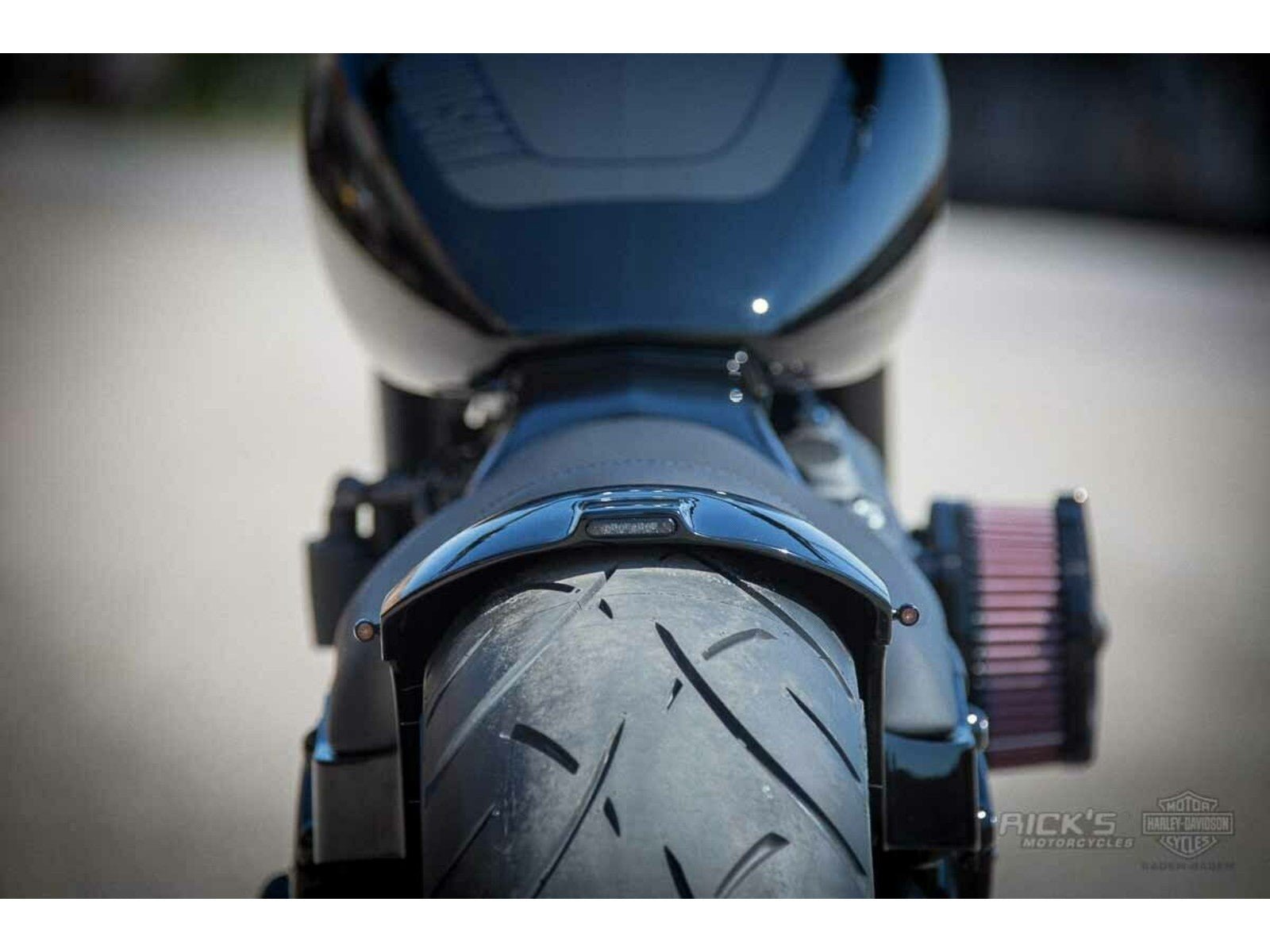 Rick's 180 Steel Rear Fender - Softail Narrow 18 - up - Henne Company