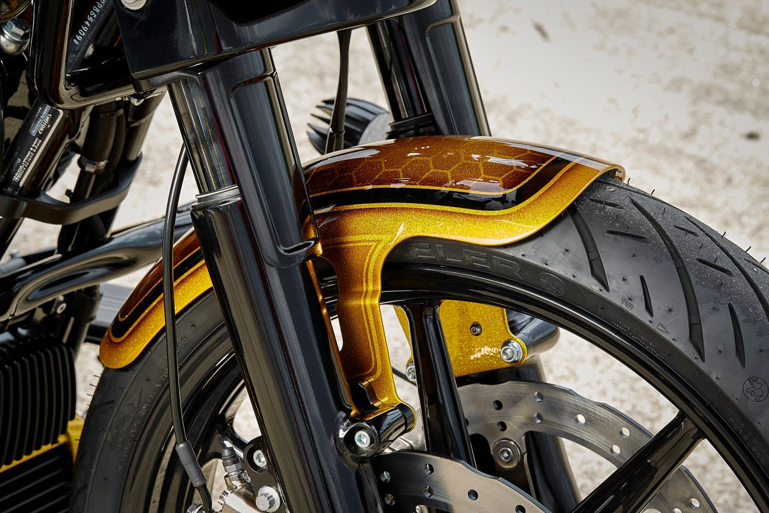 Rick's 19" Front Fender Clubstyle Steel - Touring 24 - up - Henne Company