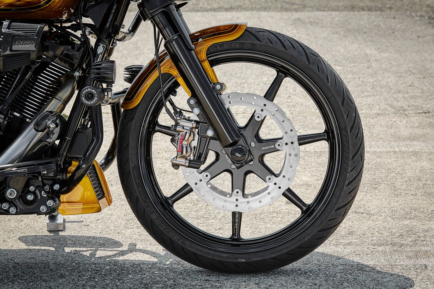 Rick's 19" Front Fender Clubstyle Steel - Touring 24 - up - Henne Company