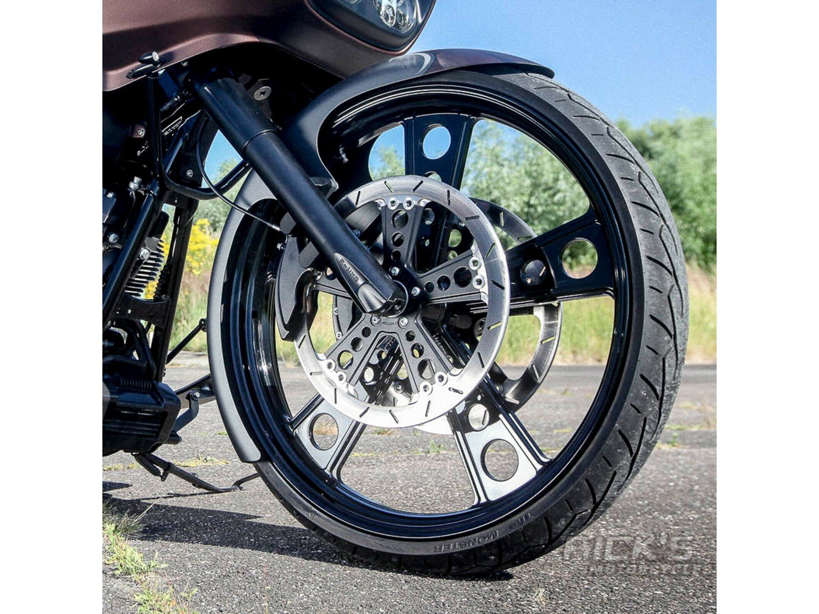 Rick's 23" Steel Front Fender - All Touring - Henne Company