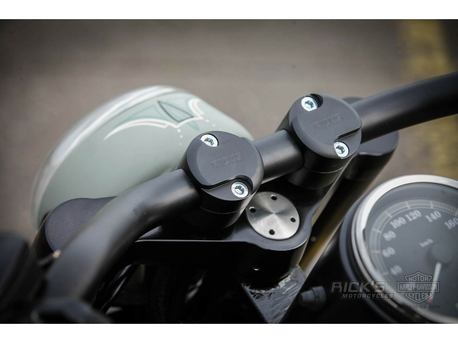 Rick's 25.4mm Bar Risers "Classic" Black - Henne Company
