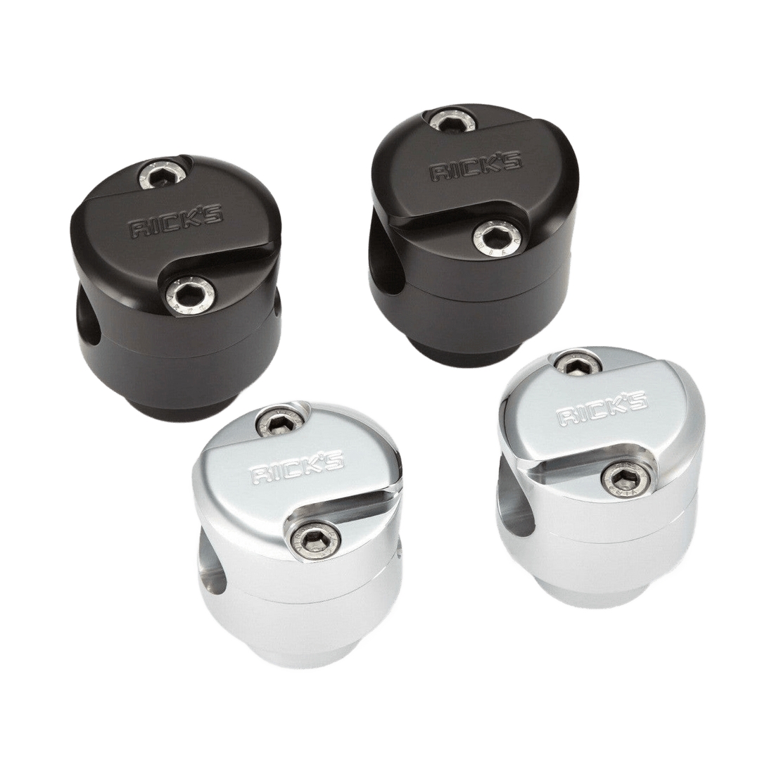 Rick's 25.4mm Bar Risers "Classic" Black - Henne Company