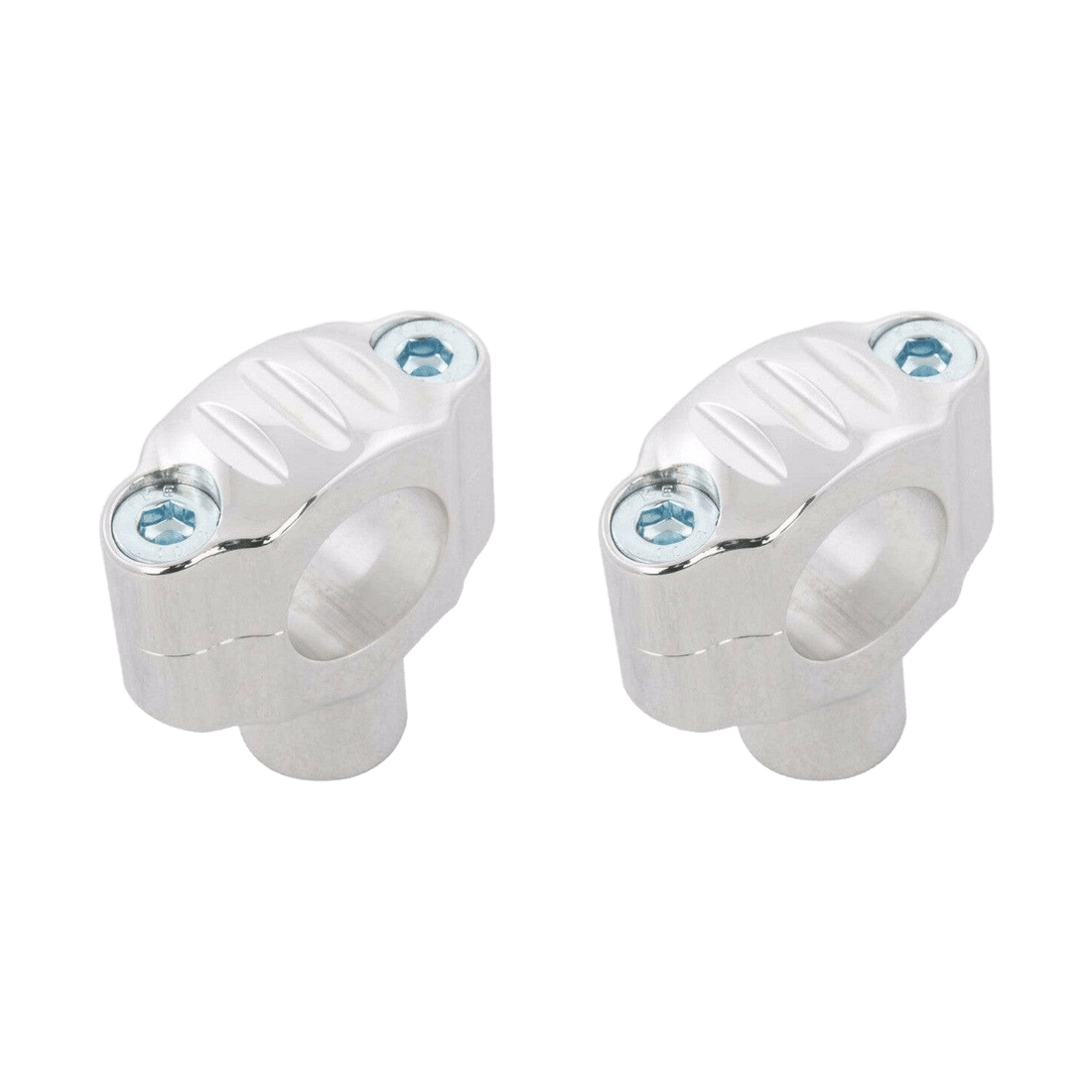 Rick's 40mm/1" Bar Risers "Dirt Track" Polished - Henne Company