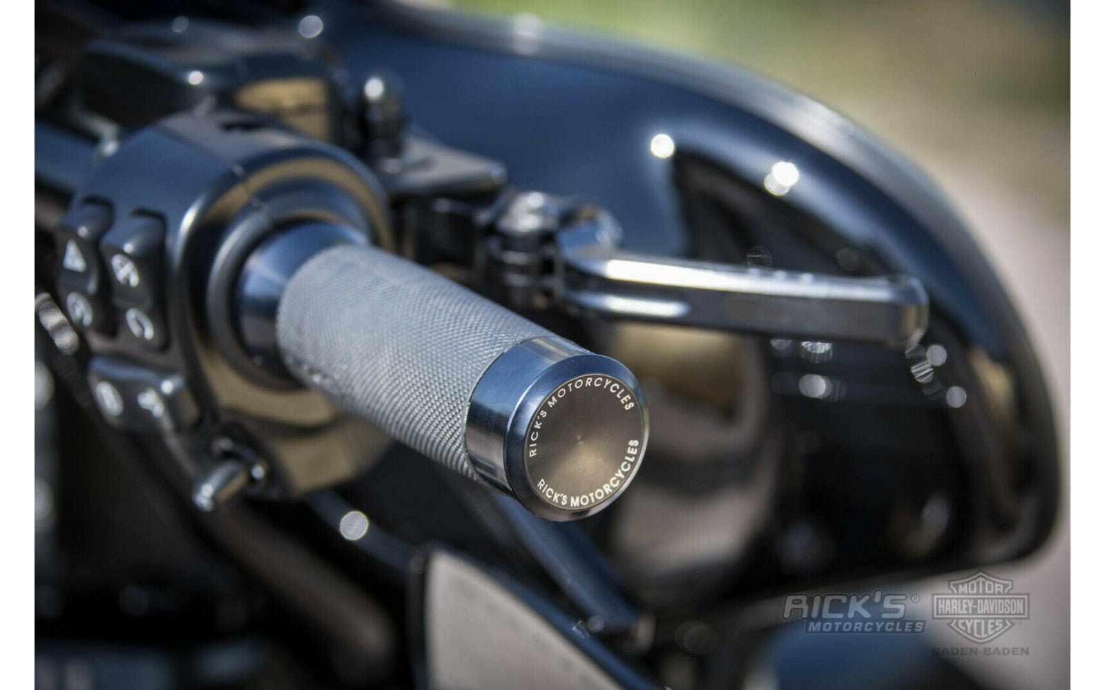 Rick's Adjustable Levers Set "Good Guys" Black - Dyna 96 - 17 / Softail 99 - 14 - Henne Company