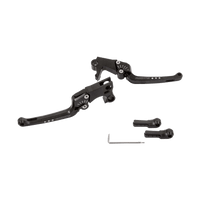 Rick's Adjustable Levers Set "Good Guys" Black - Softail 18 - up - Henne Company