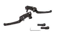 Rick's Adjustable Levers Set "Good Guys" Black - Touring 08 - 13 - Henne Company