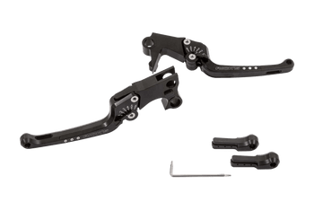 Rick's Adjustable Levers Set "Good Guys" Black - Touring 08 - 13 - Henne Company