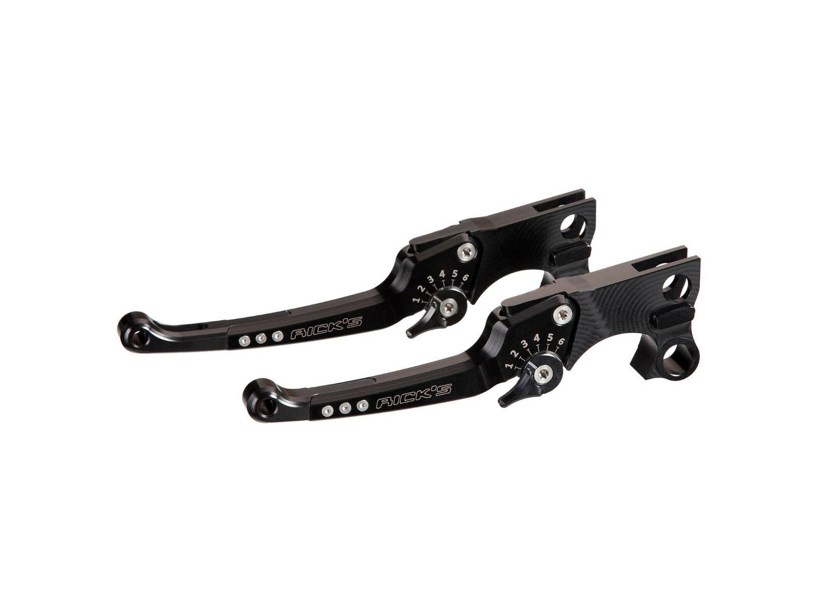 Rick's Adjustable Levers Set "Good Guys" Black - V - Rod 06 - up / Touring 14 - 16 - Henne Company