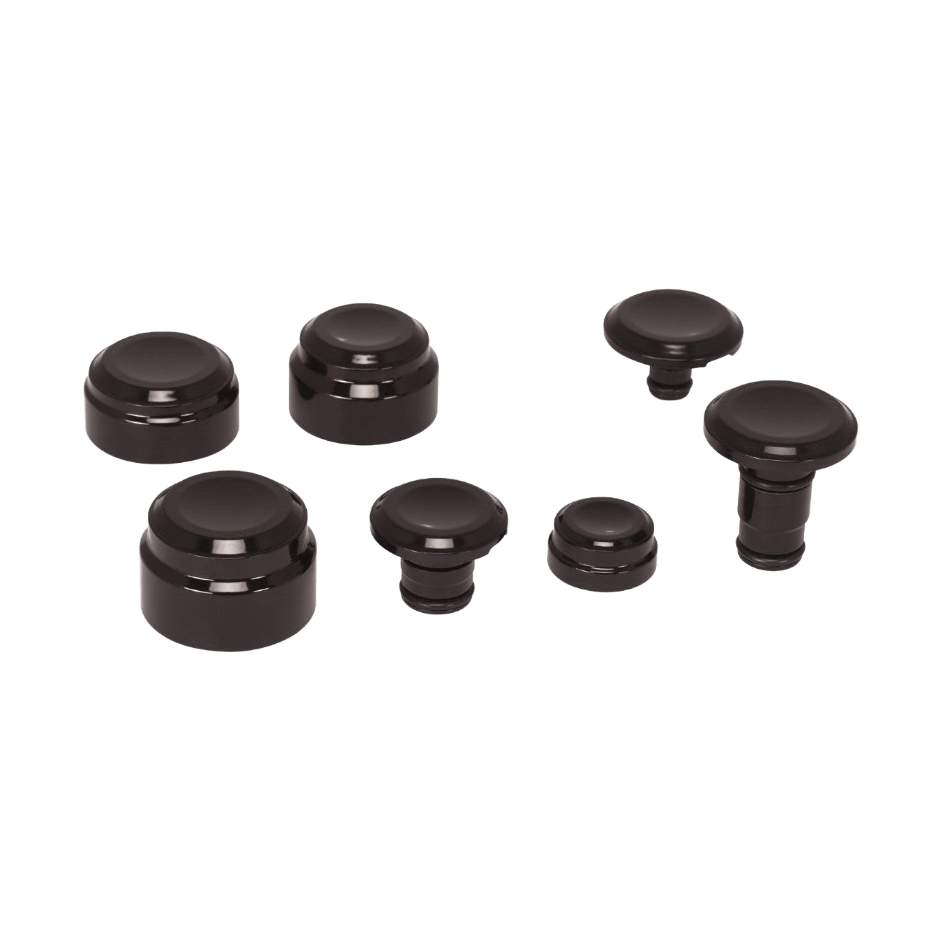 Rick's Axle Cover Set Smooth - Fat Bob 18 - up - Henne Company