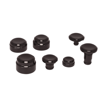 Rick's Axle Cover Set Smooth - Fat Bob 18 - up - Henne Company