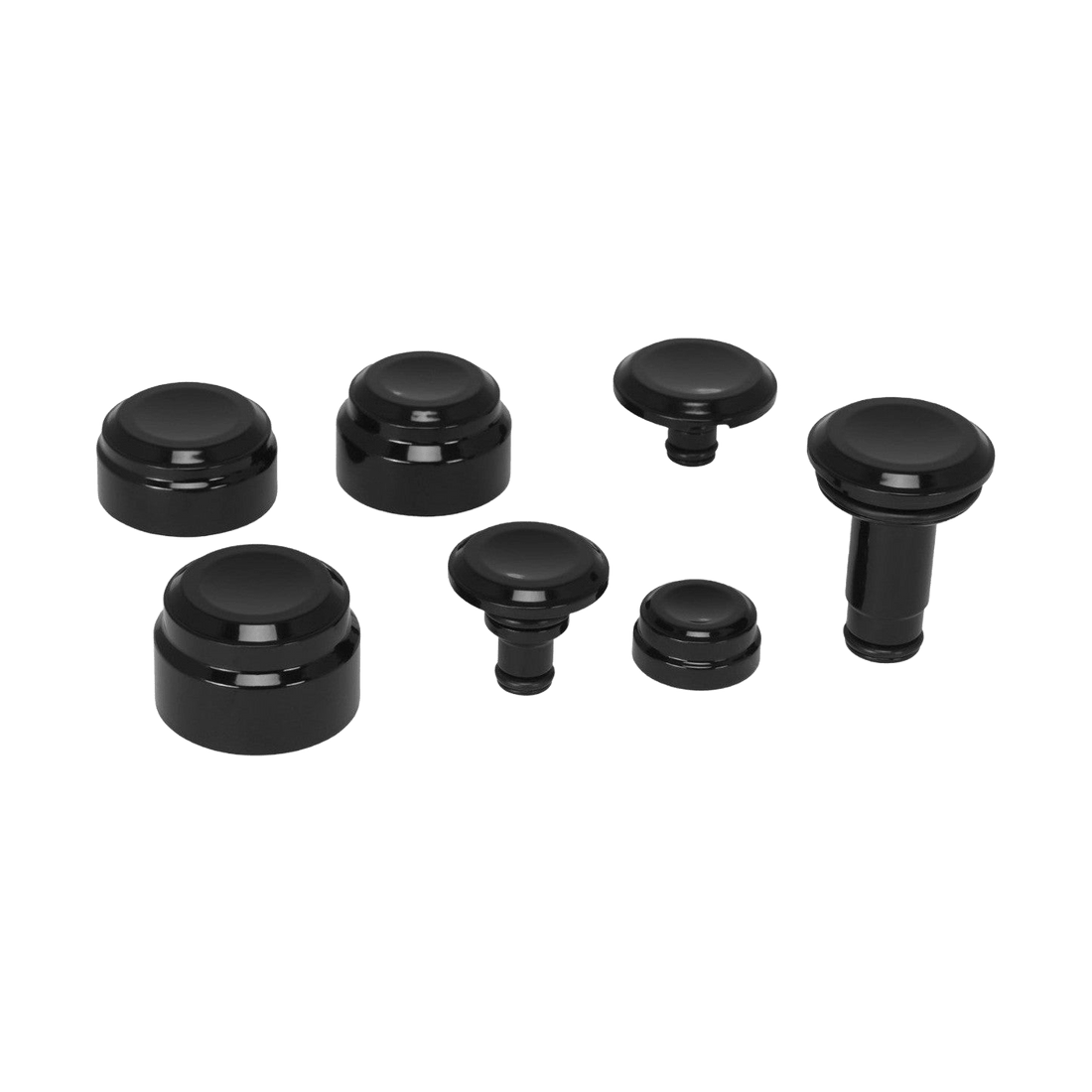 Rick's Axle Cover Set Smooth - Street - Bob / Slim etc 2018 - up - Henne Company