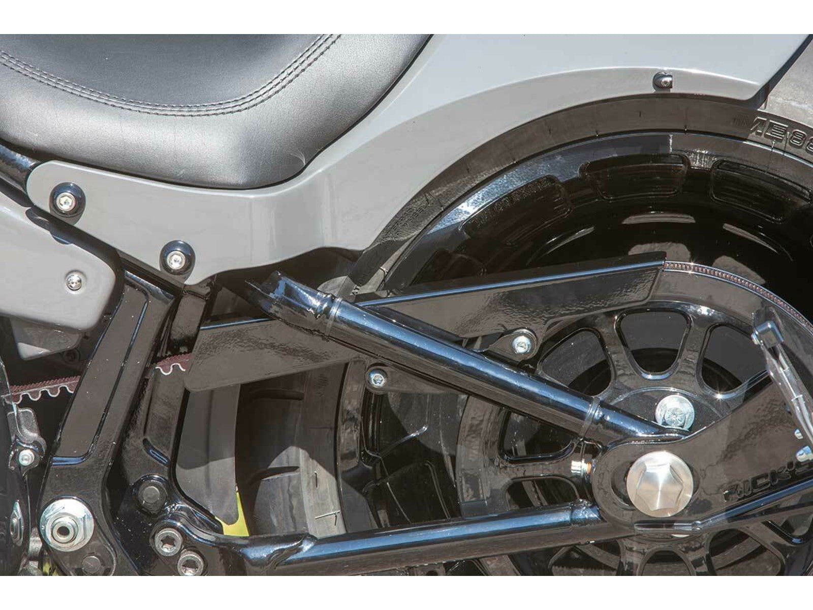 Rick's Belt Guard Gloss Plain - Softail 18 - up - Henne Company