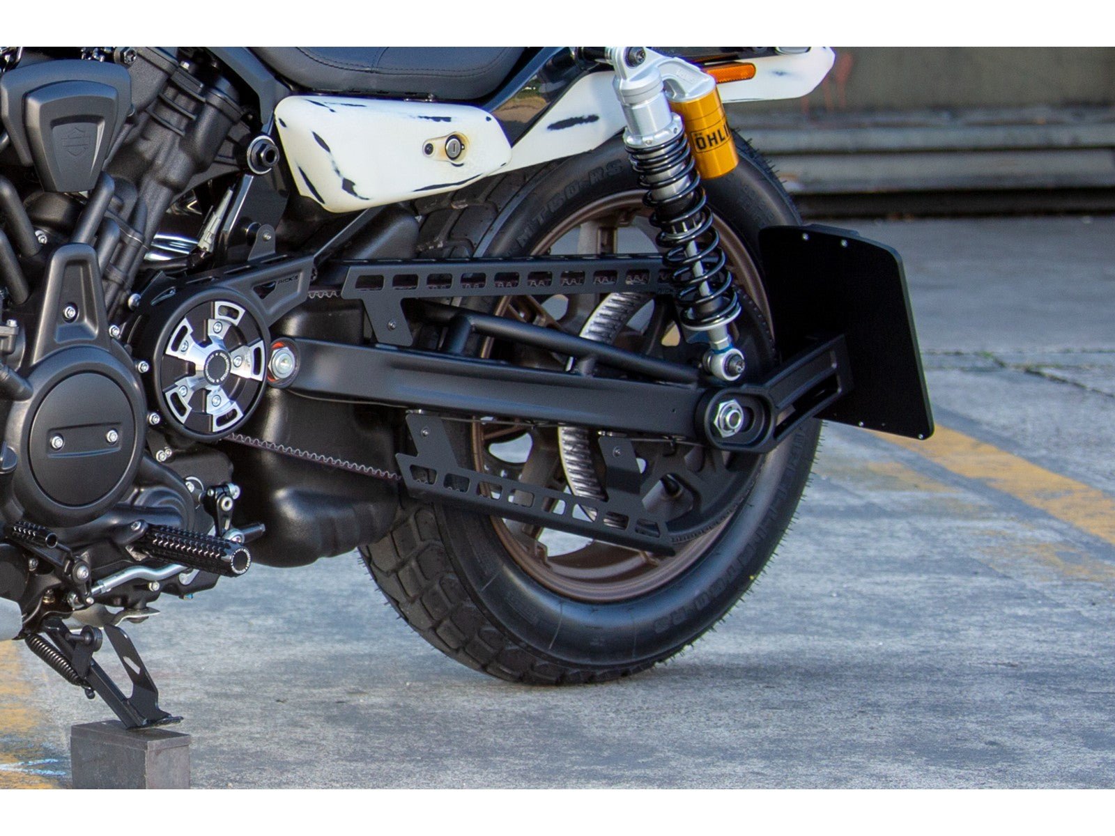Rick's Belt Guard Lower Matte - Nightster 22 - up - Henne Company
