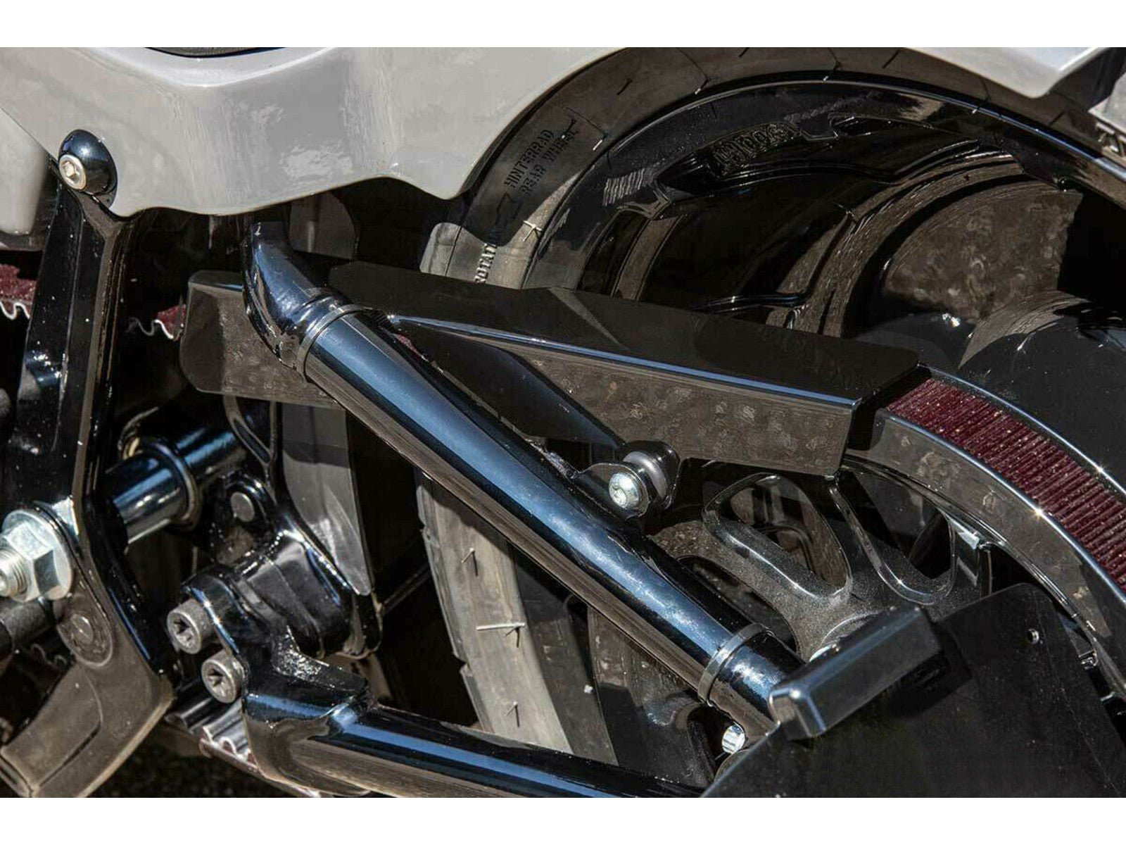 Rick's Belt Guard Matte Plain - Softail 18 - up - Henne Company