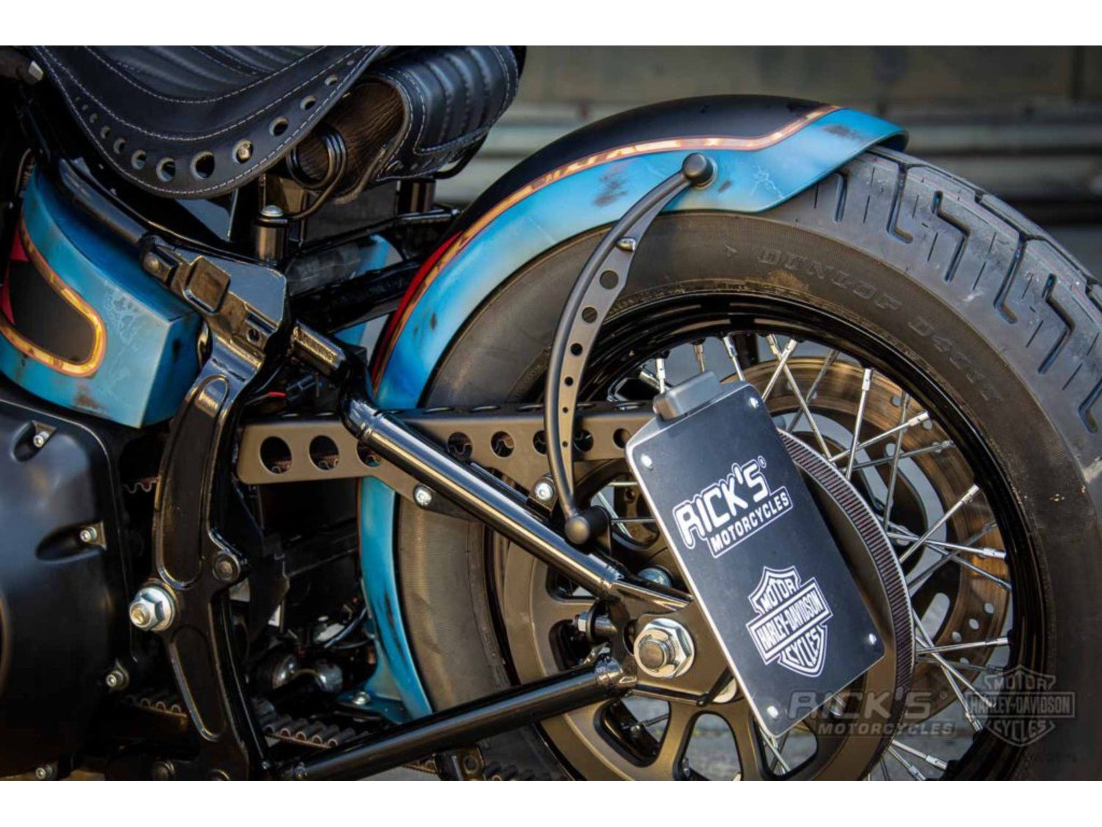 Rick's Belt Guard Square Cut Gloss - Softail 08–17 - Henne Company