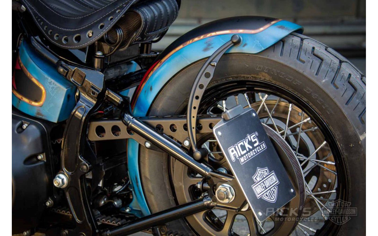 Rick's Belt Guard Square Cut Polished - Softail 08–17 - Henne Company