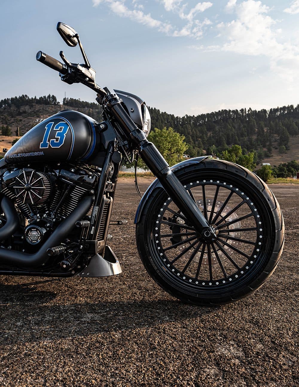 2024 Harley-Davidson Breakout 13 by Rick’s, front wheel and fork