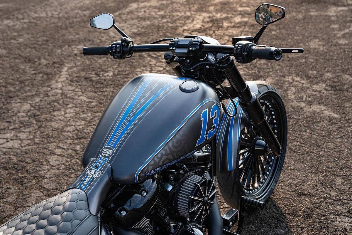 2024 Harley-Davidson Breakout 13 by Rick’s, tank and handlebar from above