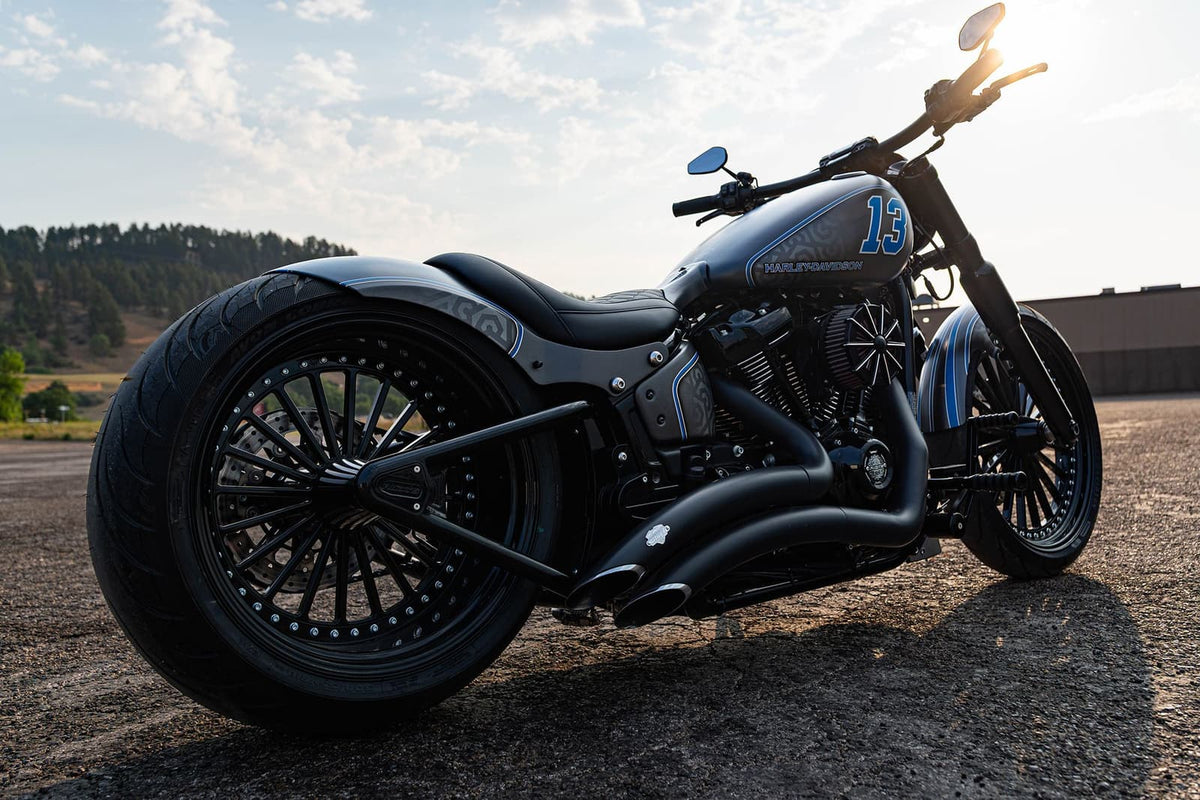 2024 Harley-Davidson Breakout 13 by Rick’s, rear three-quarter view