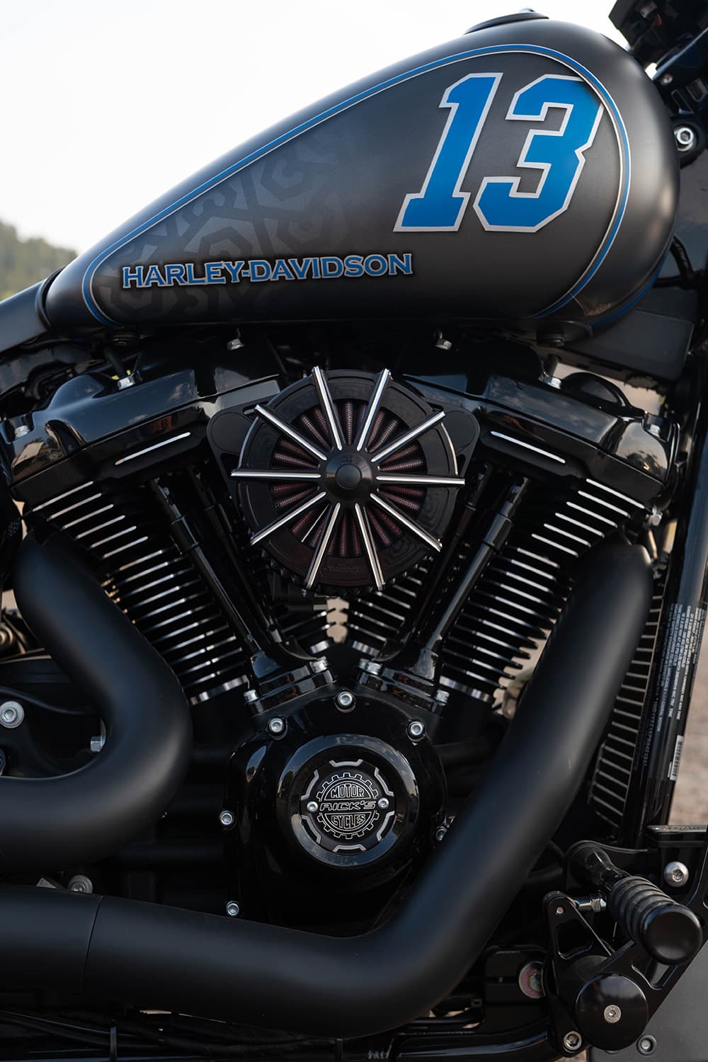 2024 Harley-Davidson Breakout 13 by Rick’s, engine with Rick’s covers
