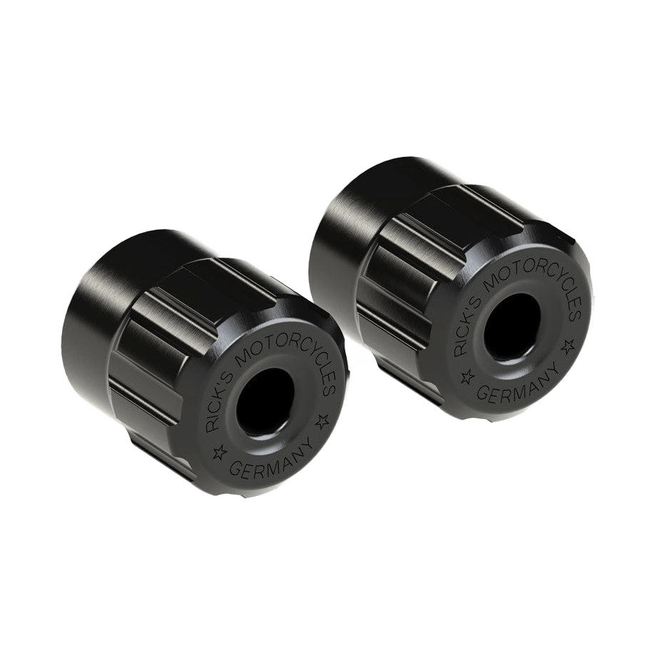 Ricks' Clubstyle Crash Bar End Caps Black - Henne Company