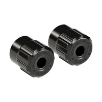 Ricks' Clubstyle Crash Bar End Caps Black - Henne Company