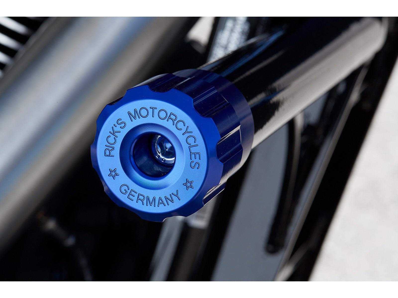 Rick's Clubstyle Crash Bar End Caps Blue - Henne Company