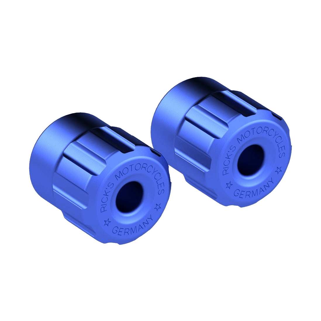 Rick's Clubstyle Crash Bar End Caps Blue - Henne Company