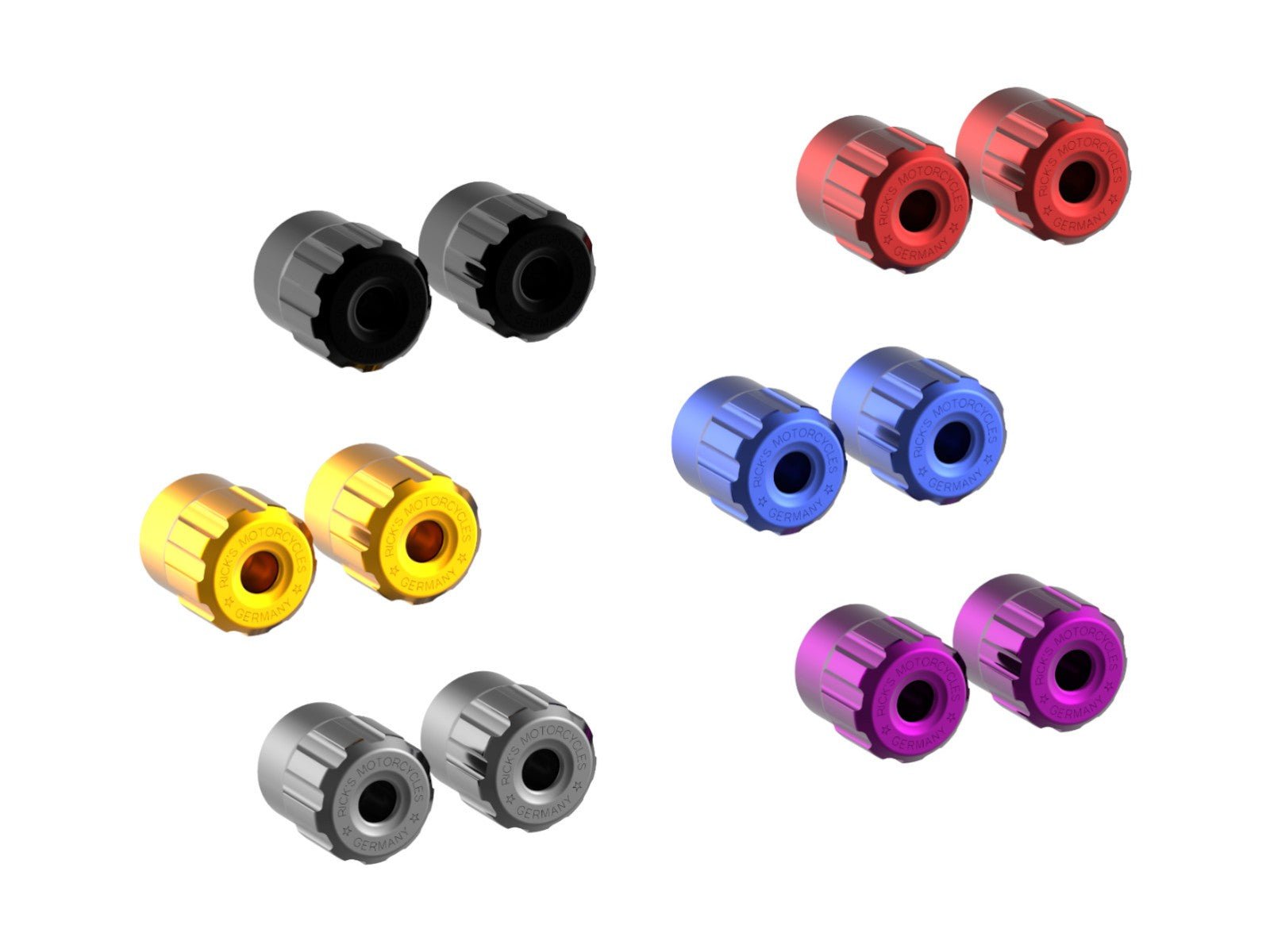 Rick's Clubstyle Crash Bar End Caps Purple - Henne Company