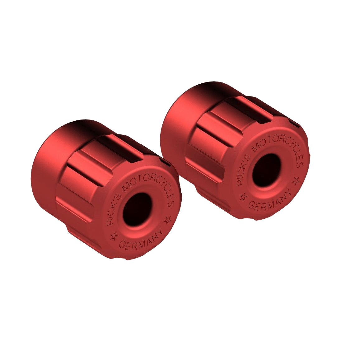 Ricks' Clubstyle Crash Bar End Caps Red - Henne Company